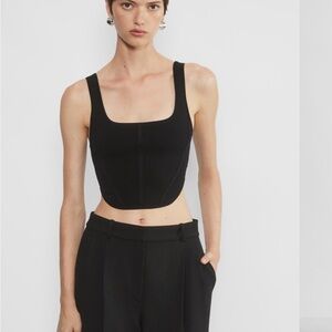SOLD Sculpt Knit Bustier Tank Babaton Aritzia Small